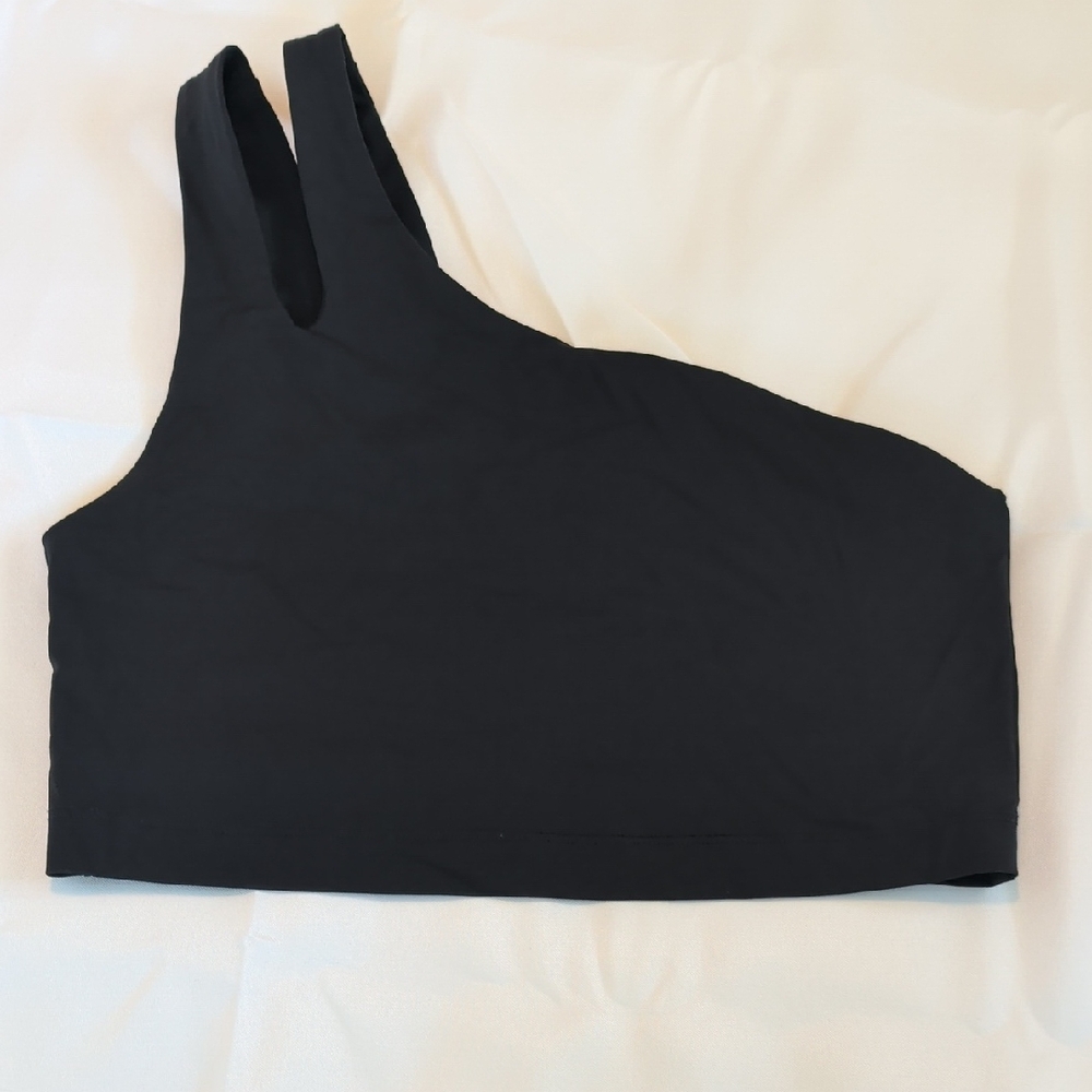 Fabletics Assymetrical Double Strap Mid Black Siz… - image 3